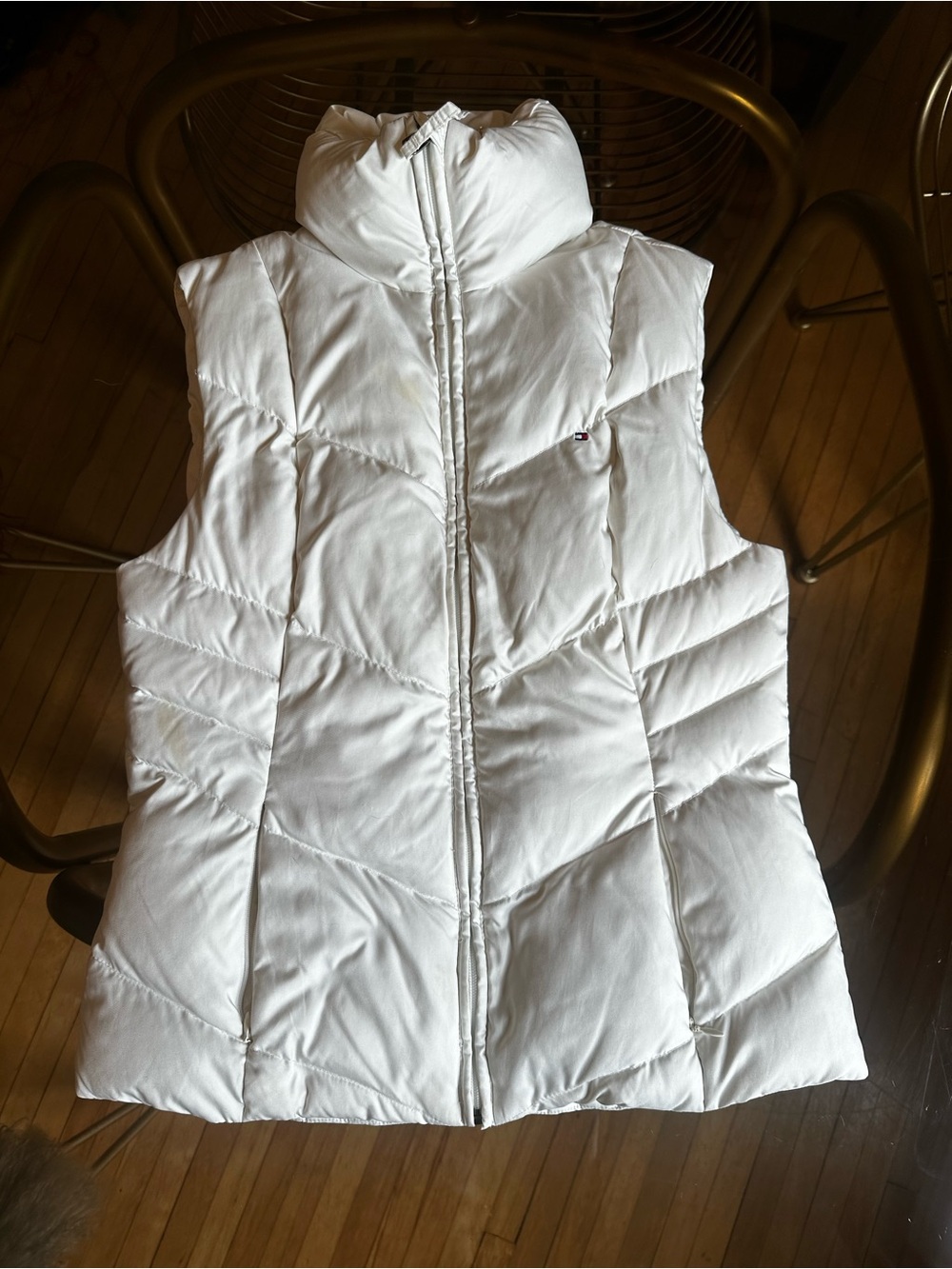 TOMMY HILFIGER White Down Puffer Vest / Gilet – Size M
